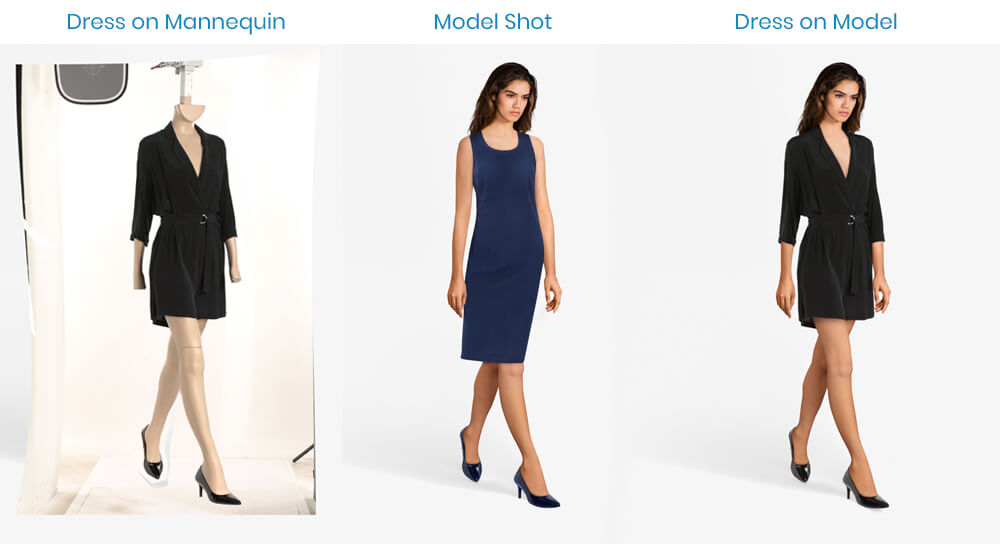 capture your product photo by wearing it on a mannequin