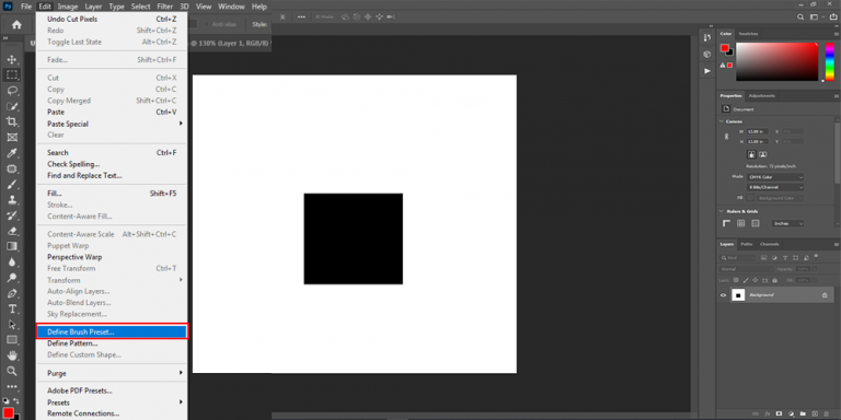 How to Make a Square Brush in Photoshop | Tradexcel Graphics